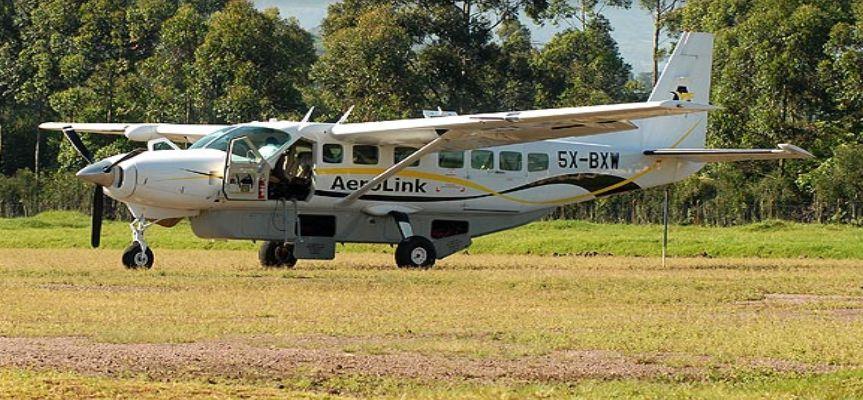 Aerolink's plane for 5 Days Budget Kidepo Flying Safari